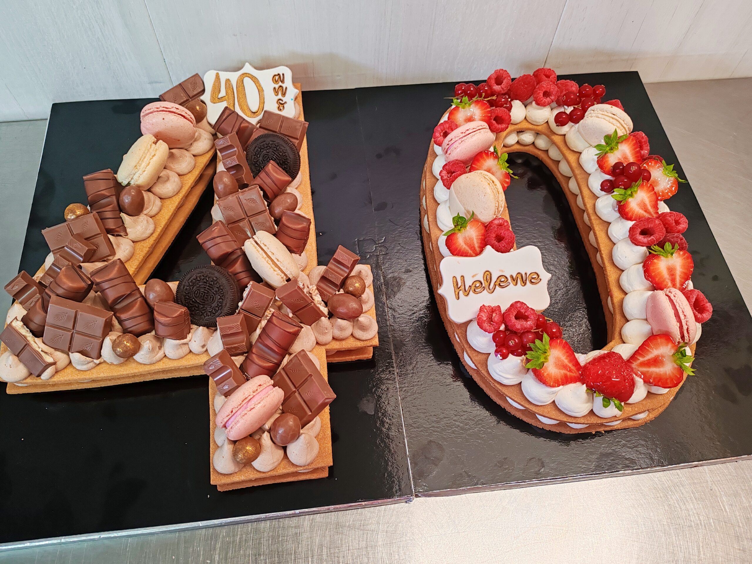 Number Cake aux deux saveurs